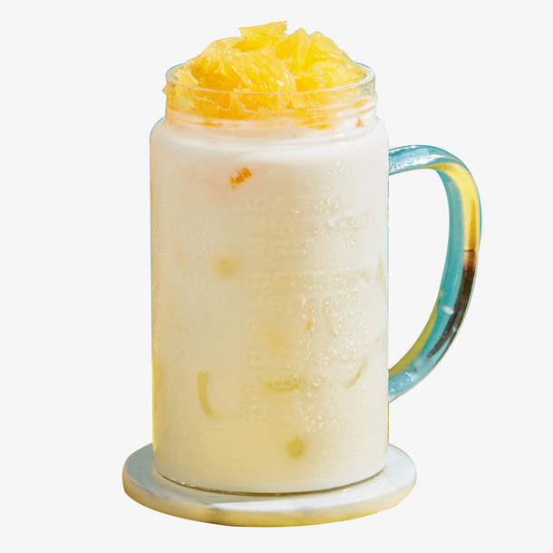 奶茶果汁 鲜橙冻免抠