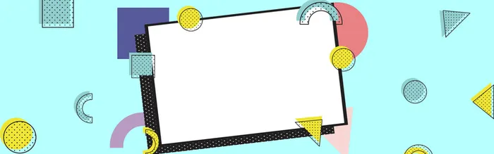 创意几何图形促销banner海报高清