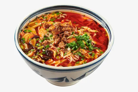 精美味鲜色香味俱全岐山臊子面免抠 精美味鲜色香味俱全岐山臊子面免抠