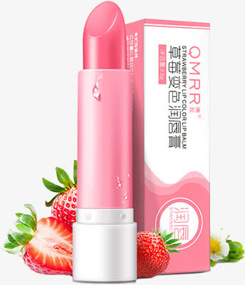 精修质感粉红色的口红免抠