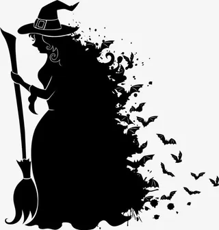 黑色蝙蝠巫婆免抠