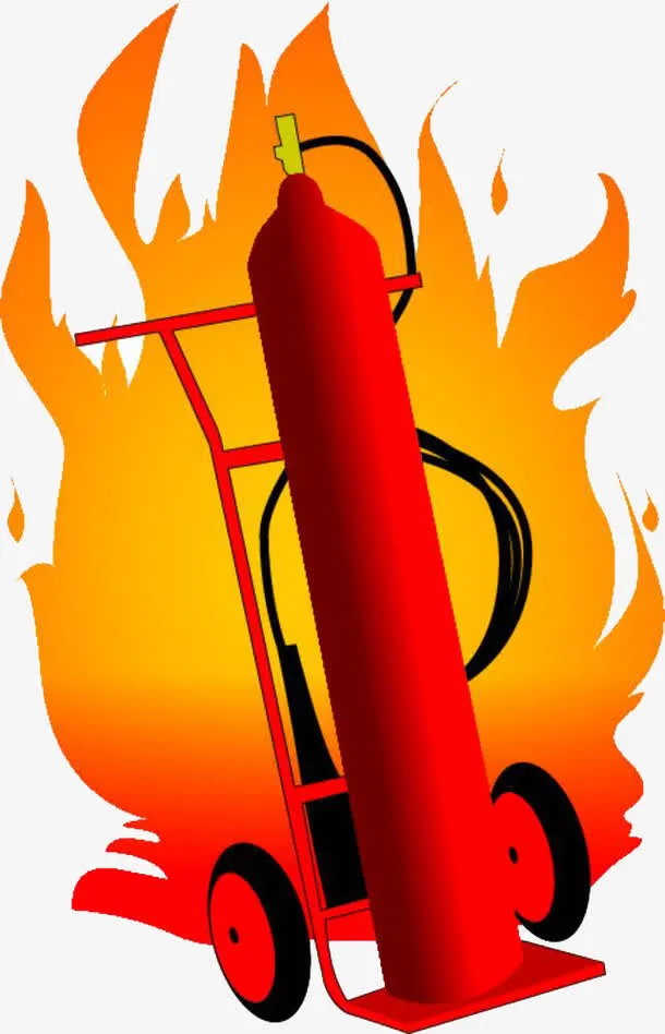 卡通灭火器免抠