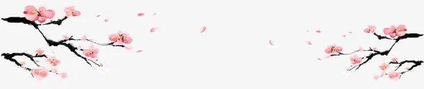 古典桃花元素免抠