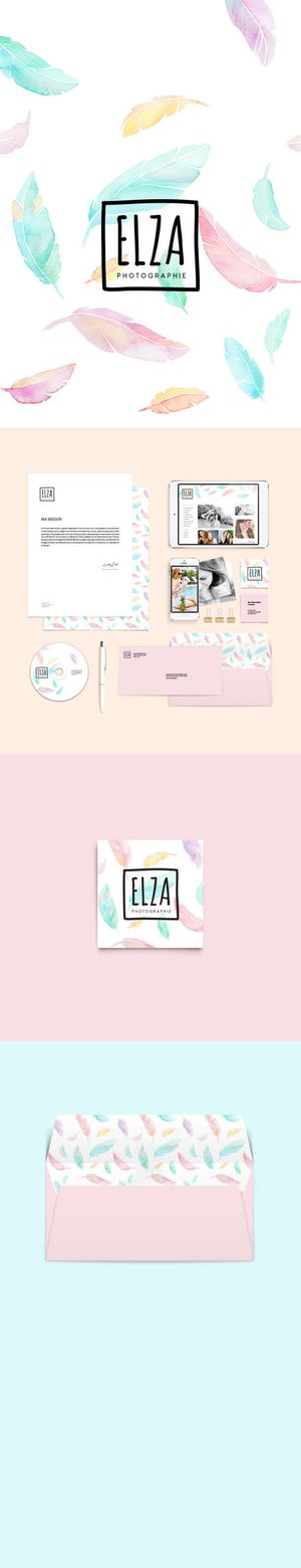 水彩手绘羽毛壁纸免抠