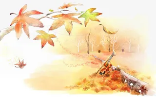 手绘水彩插画免抠