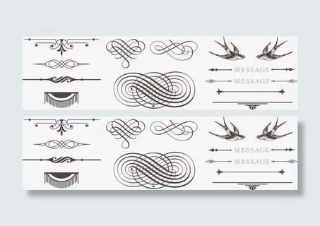 欧式证书元素矢量素材免抠