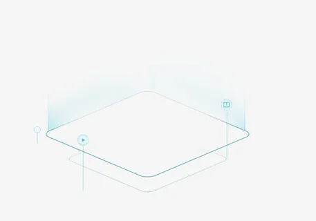 蓝色科技创意线条免抠