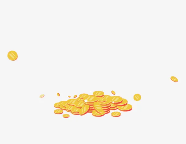 金币卡通手绘儿童免抠