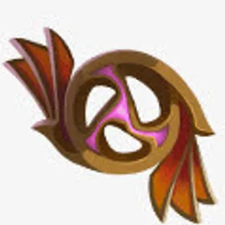 黄色花纹游戏光效武器免抠