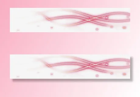 粉色高清线条光效免抠漂浮彩带元素