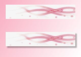 粉色高清线条光效免抠漂浮彩带元素