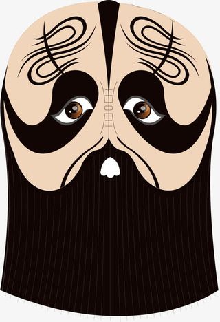 京剧中国风式构图免抠