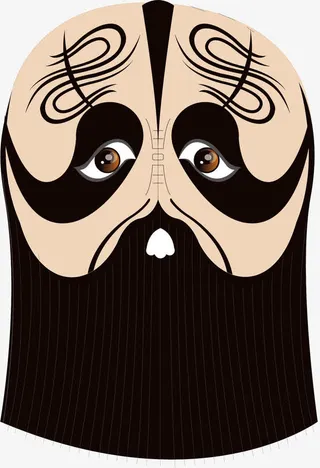 京剧中国风式构图免抠