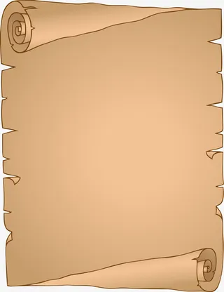 黄色复古破损牛皮纸免抠