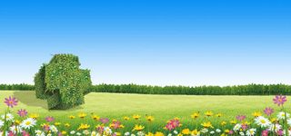 绿色医疗背景免抠