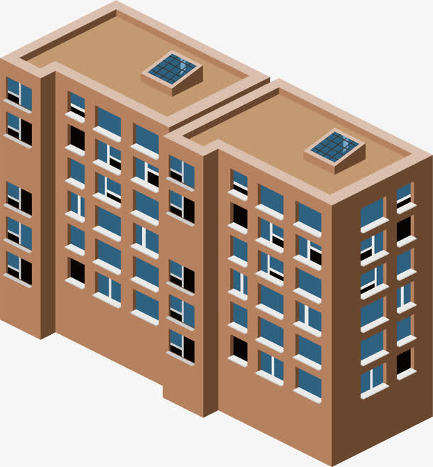 小区楼房免抠