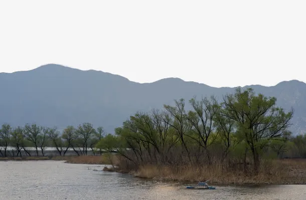 北京稻香湖春天风景免抠