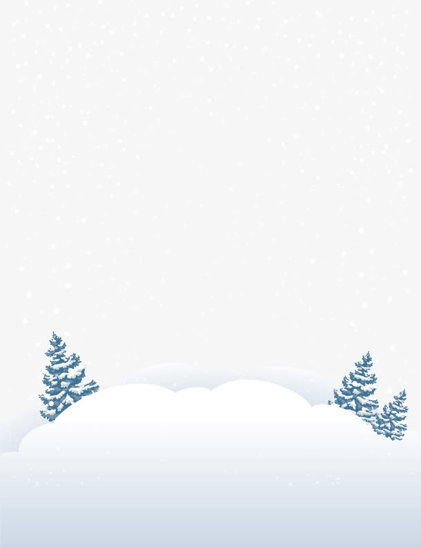 雪天冬天暴风雪元素免抠