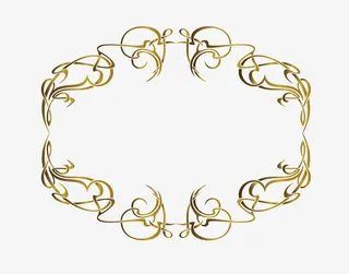 矢量卡通扁平化花纹边框免抠