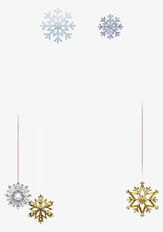 圣诞节雪花免抠