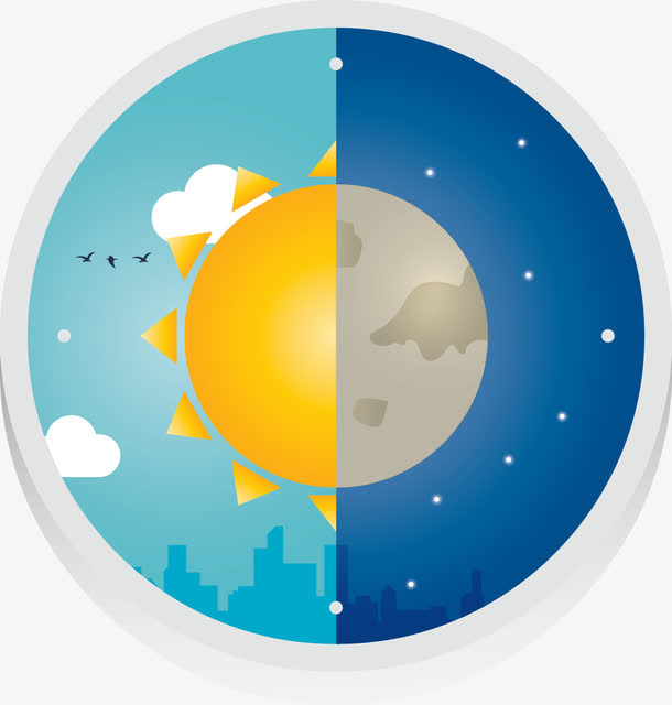 矢量日夜免抠
