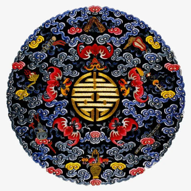 清代花纹样式免抠