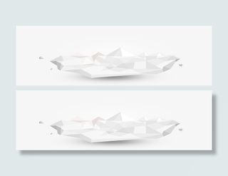 白色几何背景素材