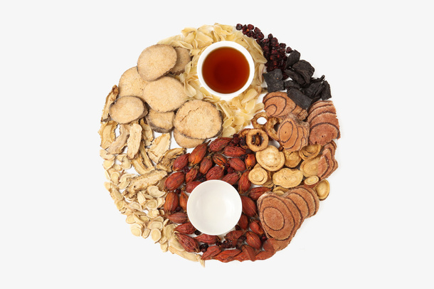 中医植物药材八卦图免抠