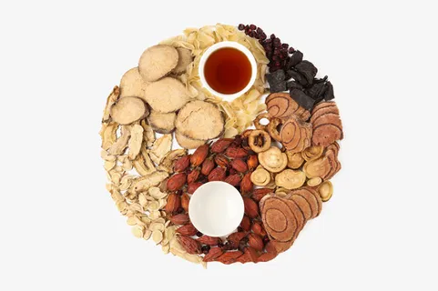 中医植物药材八卦图免抠