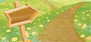 乡间小路路标背景高清