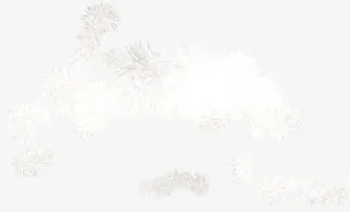 创意合成效果白色的雪花造型免抠