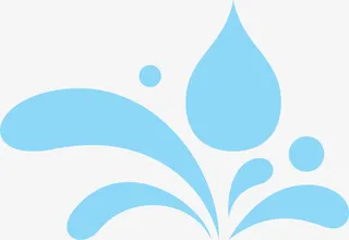 浪花水滴图标免抠