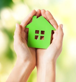 绿色家居环保海报背景素材高清