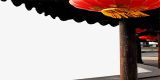 复古灯笼长廊免抠