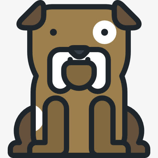 斗牛犬图标免抠