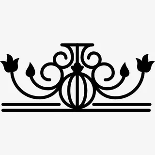 花艺设计与叶片和花蕾图标免抠