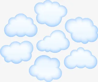 白色的云免抠