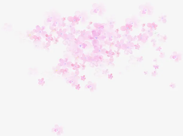 粉色唯美花瓣艺术免抠