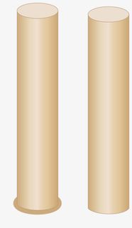 两根白色圆柱免抠