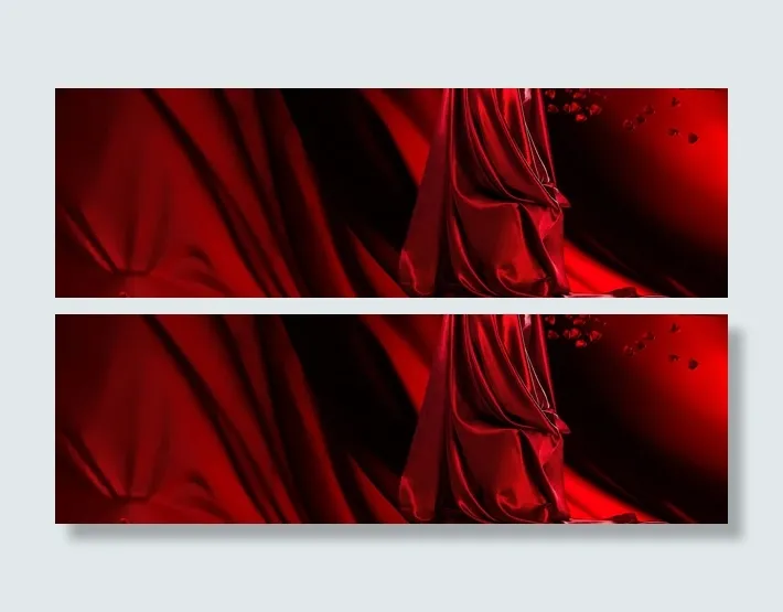 红色丝绸质感红酒背景banner