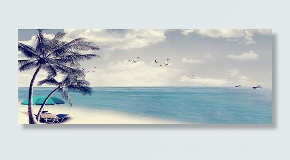 海滩美景背景高清