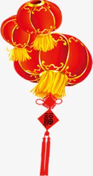 红灯笼猴年新年活动海报免抠