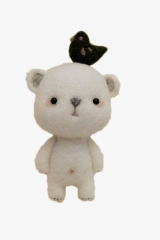 小白熊饰品毛织免抠