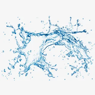 洒落的飞溅的水花免抠