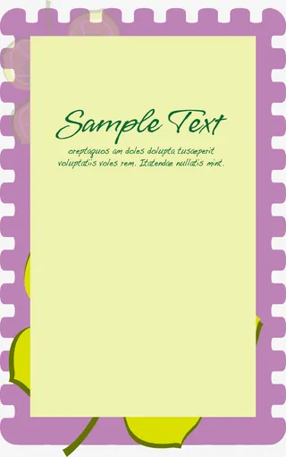 示范文字标签免抠