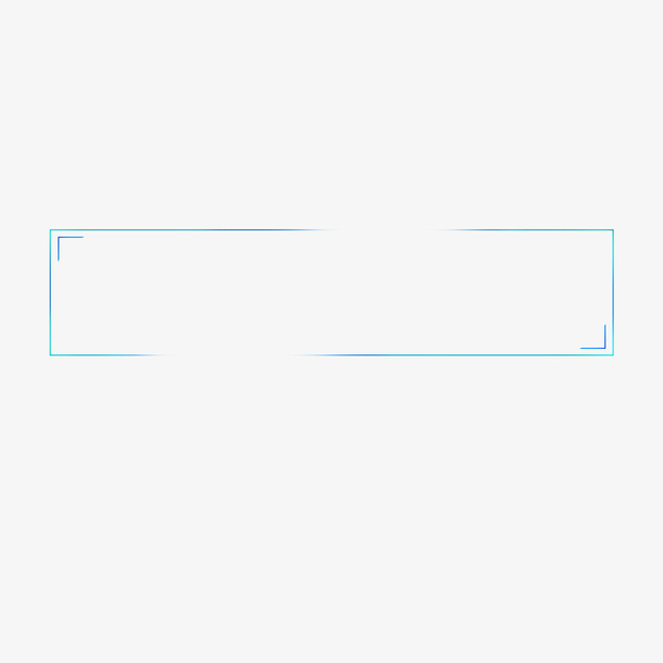 浅蓝科技风线条标题框免抠