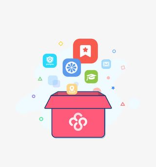 漂浮的图标免抠