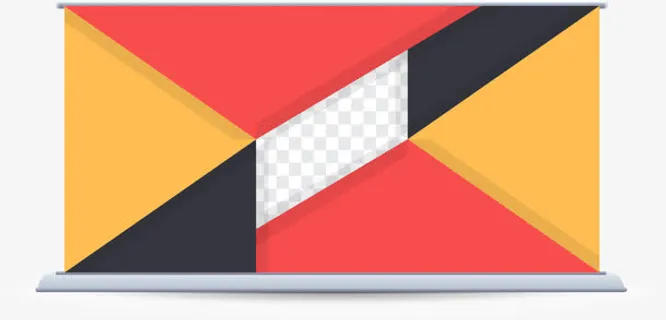 矢量商务易拉宝展架素材免抠