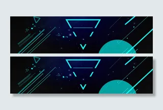 深蓝几何背景图高清