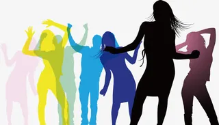 参加夜店party免抠